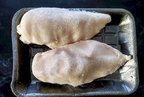 Auftauen von Hähnchenfilet im Backofen
