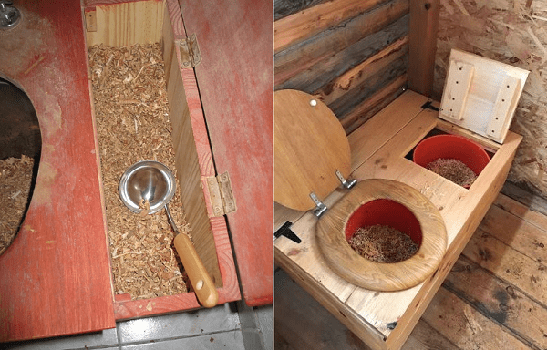Sägespäne für die Garten-Toilette