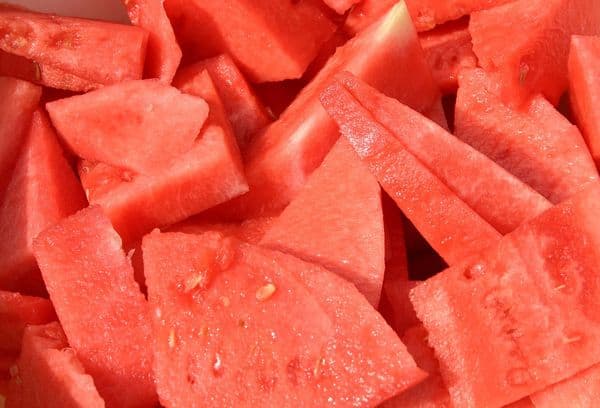 Wassermelone mit Zucker