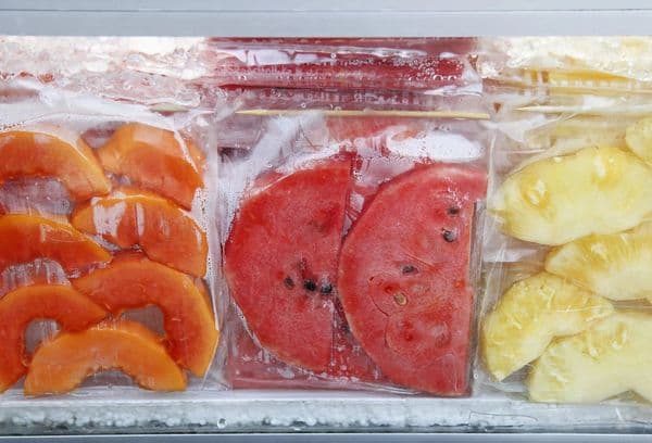 Eingefrorenes Obst