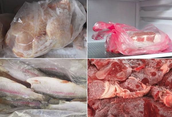 Gefrorenes Fleisch
