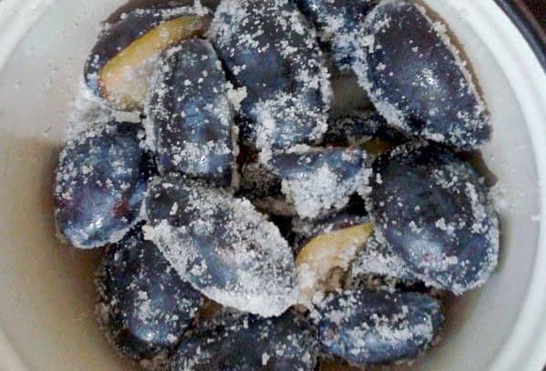 Pflaume in Zucker