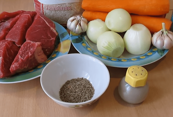 Zutaten für den Pilaw