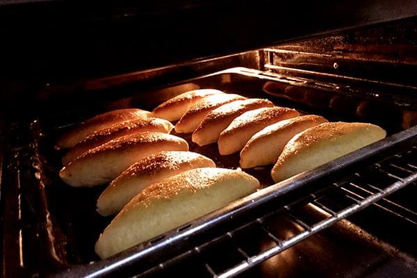 Teilchen im Backofen