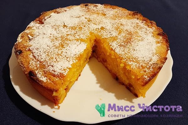 Grießkuchen mit Kürbis