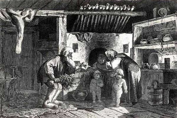 Der Alltag der Bauern in der Bauernstube