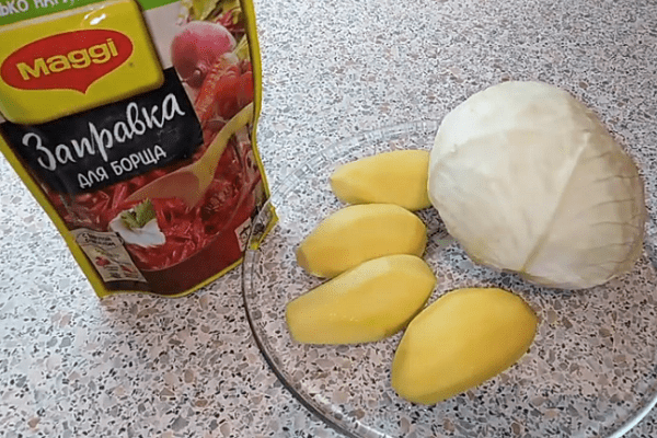 Zutaten für Borschtsch