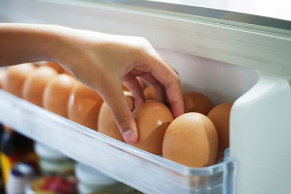 Eier im Kühlschrank