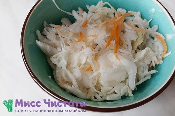 Sauerkraut in einer Schale