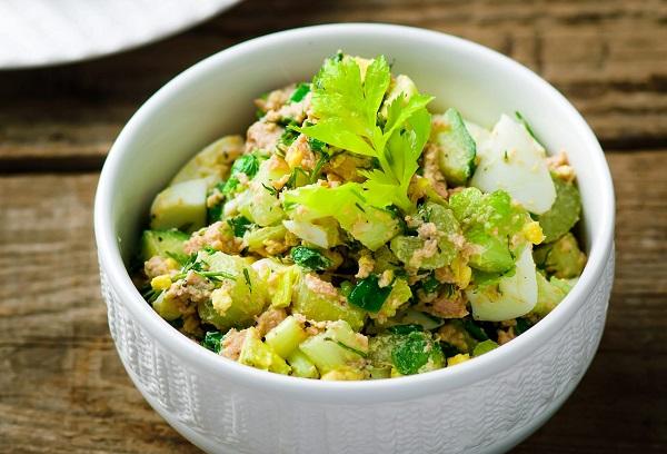 Salat mit Dorschleber