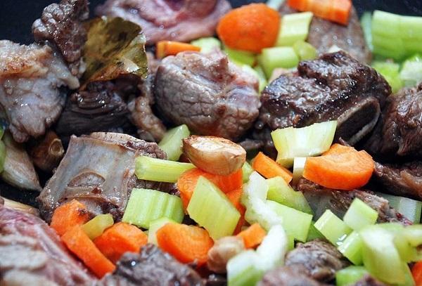 Geschmortes Rindfleisch
