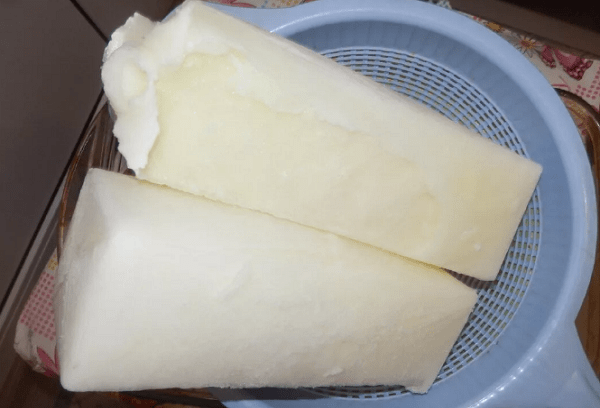 Gefrorene Kefir-Packungen.