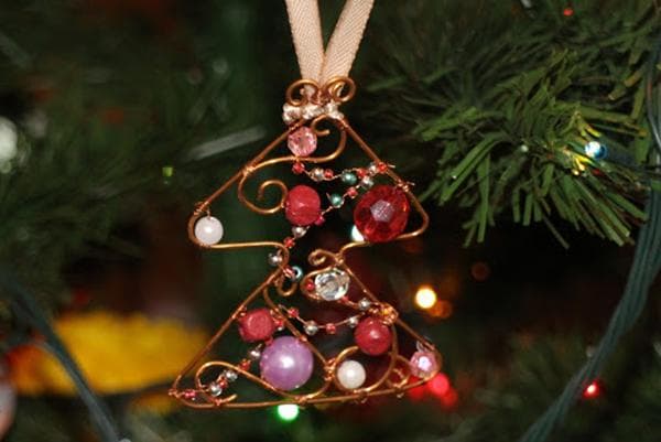 Selbstgebastelter Weihnachtsschmuck