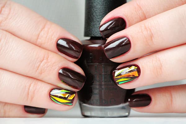 Nageldesign Zerbrochenes Glas