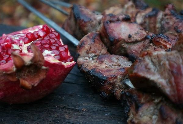 Schweinefleischspieß vom Nacken