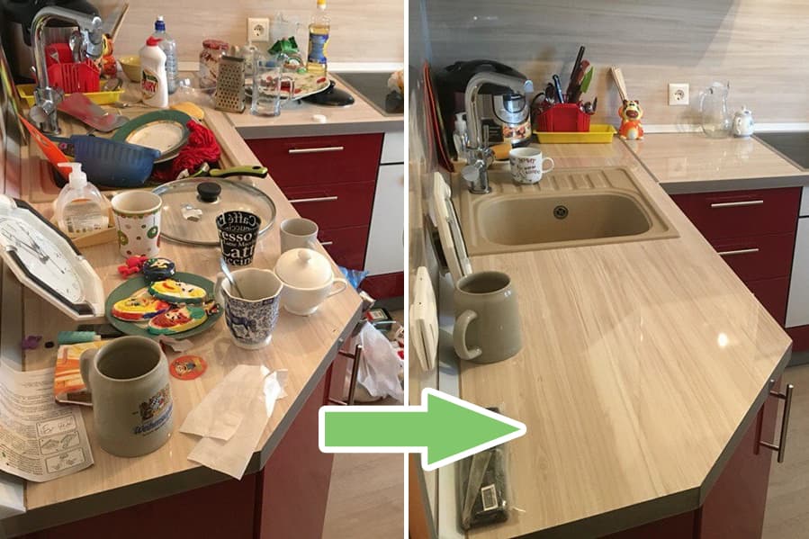 Nettoyage de la cuisine