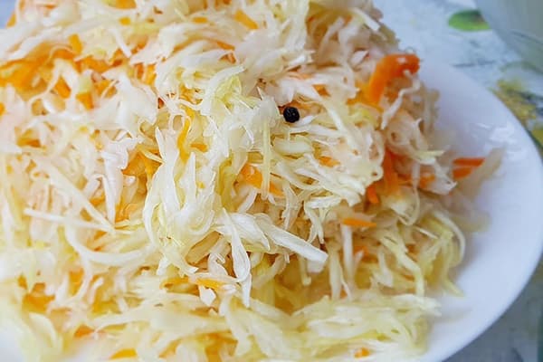 Salzloses Sauerkraut