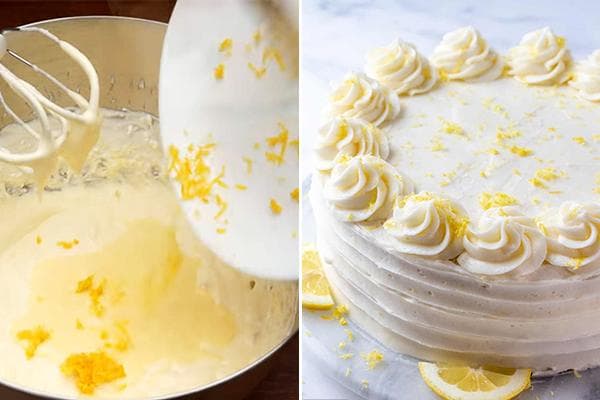 Creme mit Zitronenschale für Torte