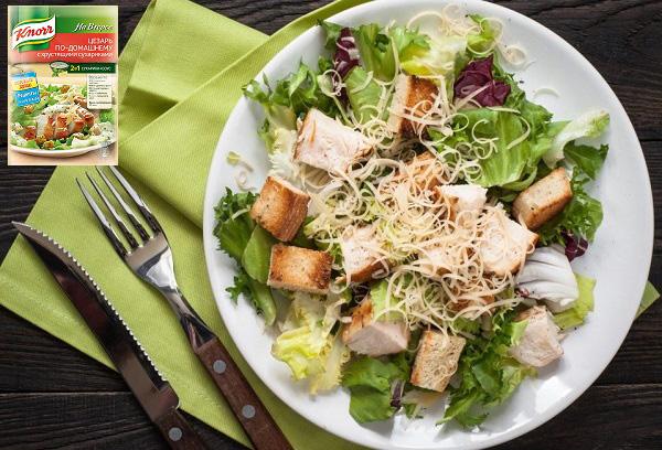 Caesar-Salat mit Knorr-Würzmischung