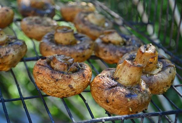 Pilze vom Grill