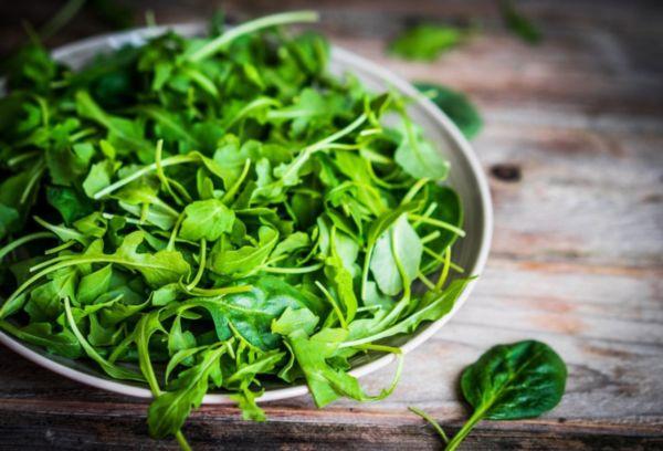 Rucola-Salatblätter