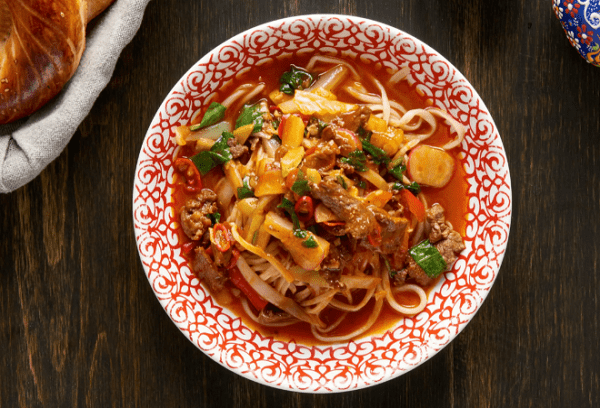 Usbekische Laghman-Suppe