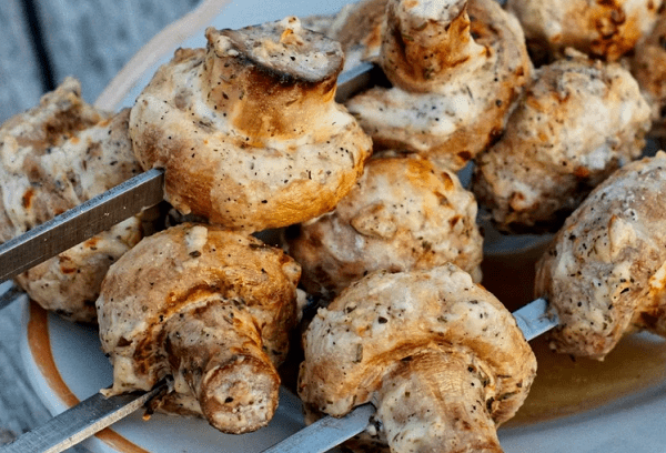 Champignons vom Grill