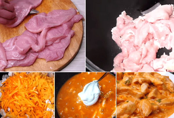 Gulasch aus Hähnchenbrust