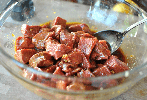 Schaschlik in Marinade