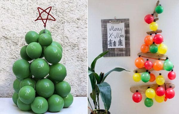 Adventskalender aus Luftballons