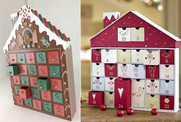 Adventskalender aus Pappschachteln 2