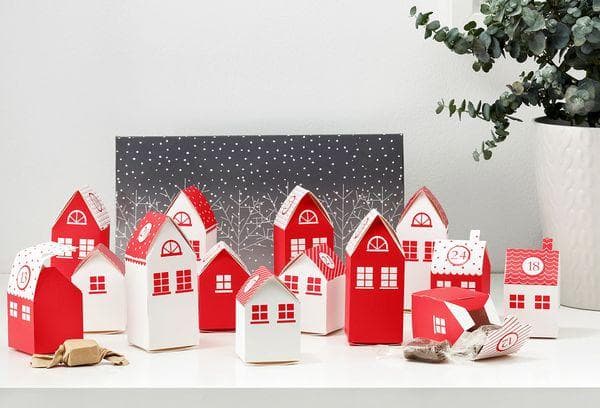Foto der Ikea-Adventshäuschen