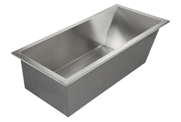 Edelstahl-Badewanne