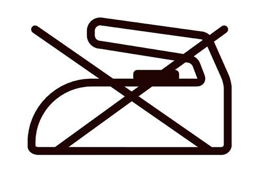 Symbol: Bügeln verboten