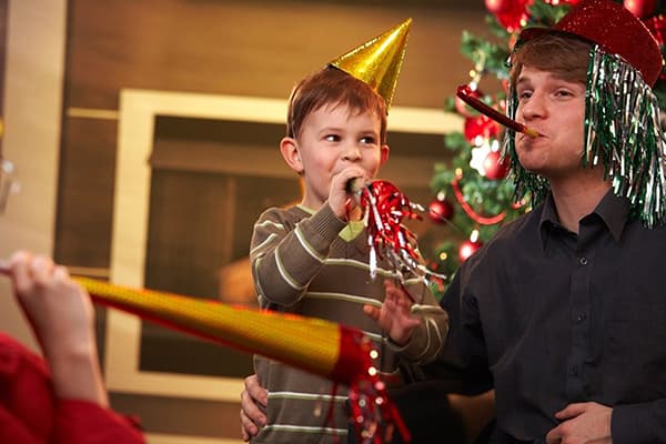 Silvesterfeier mit Kindern