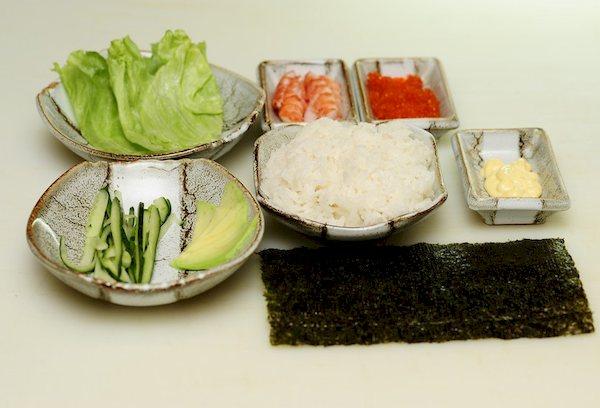 Zutaten für Sushi