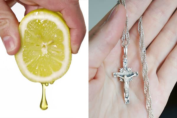 Zitronensaft zur Reinigung von Silber