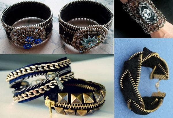 Armbänder aus Reißverschluss