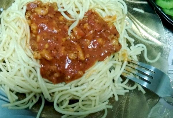 Spaghetti Bolognese mit Hackfleisch