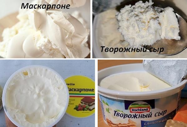 Mascarpone und Frischkäse Unterschiede