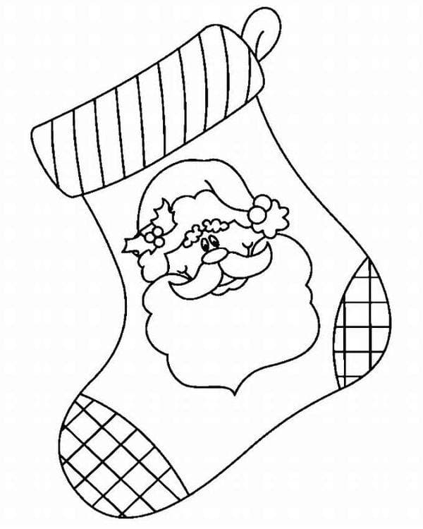 Vorlage Weihnachtsstiefel