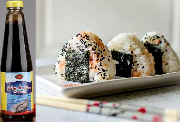 Onigiri mit Forelle