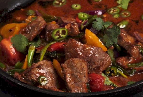 Rindfleisch in Austernsauce