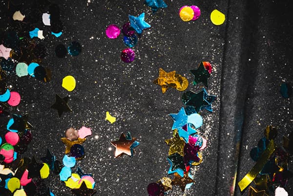 Glitzerndes Konfetti