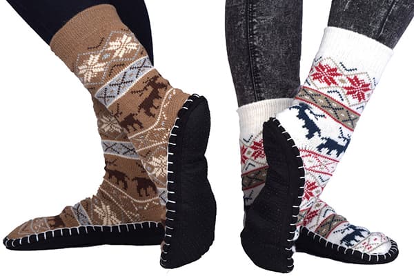 Socken-Hausschuhe