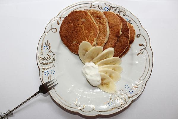 Haferflocken-Bananen-Pfannkuchen