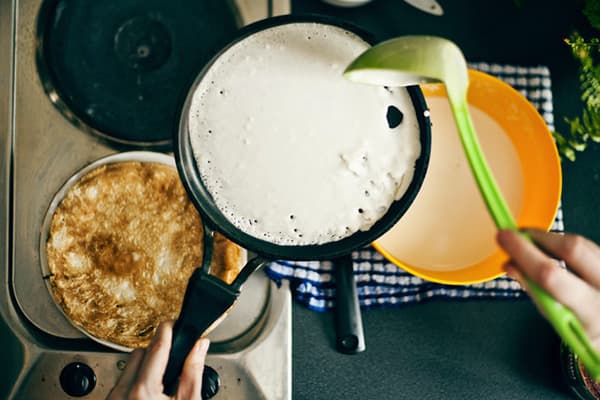 Pfannkuchen zubereiten