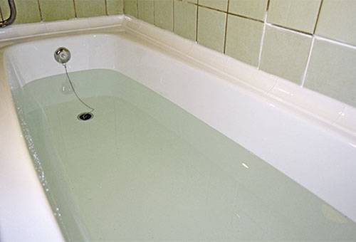 Wanne mit Essiglösung