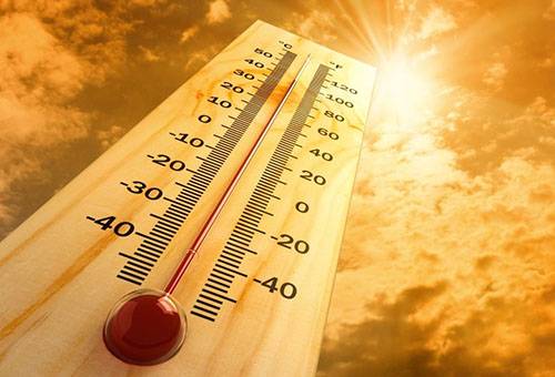 Hohe Lufttemperatur