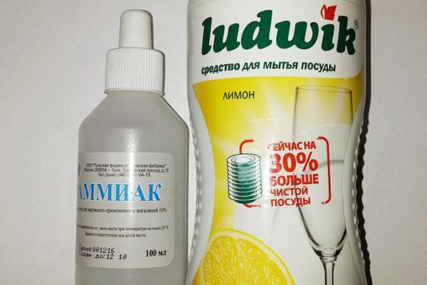 Ammoniak und Spülmittel